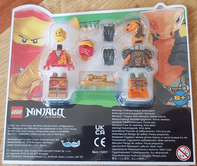 LEGO Kai vs. Boa Destructor blister pack (112217-1) set, 2022