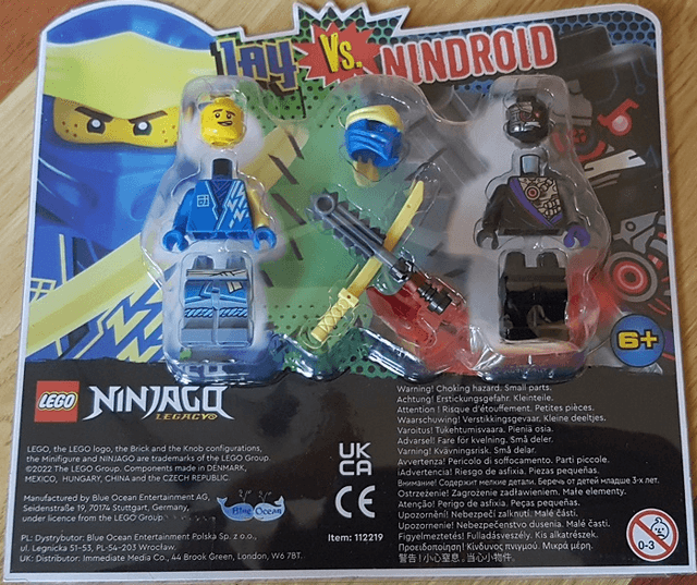 LEGO Jay vs. Nindroid blister pack (112219-1) set, 2022