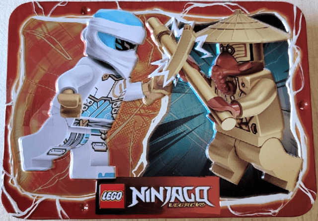 LEGO Zane vs. Temple Guard metal box (112501-1) set, 2025