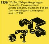 LEGO Buffers, Magnetic Couplers (1136-1) set, 1981