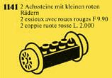 LEGO Wheel Bricks with Small Red Train Wheels (1141-1) set