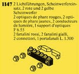 LEGO Light Prisms & Holder, Red/Yellow Light Covers (1147-1) set