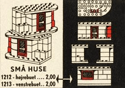 LEGO Small House - Left Set (1212-2) set, 1955