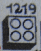 LEGO 2 x 2 Bricks (1219-2) set, 1955