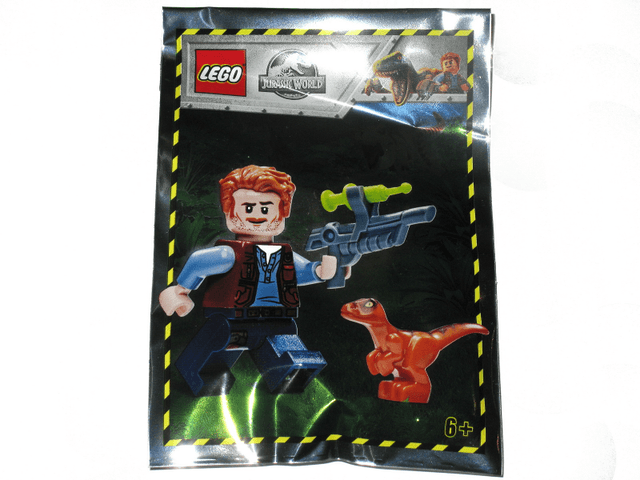 LEGO Owen with Baby Raptor foil pack (121904-1) set, 2019