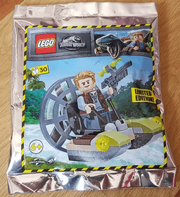 LEGO Owen with Airboat foil pack (122220-1) set