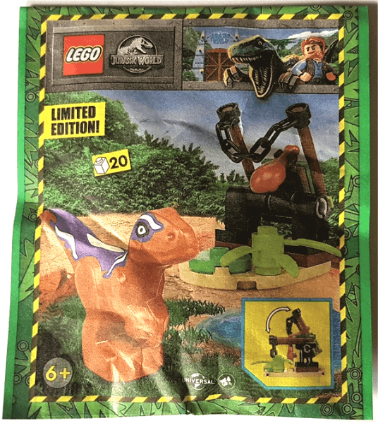 LEGO Raptor with Trap paper bag #1 (122326-1) set, 2023