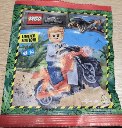 LEGO Owen with Motorcycle paper bag (122333-1) set, 2023