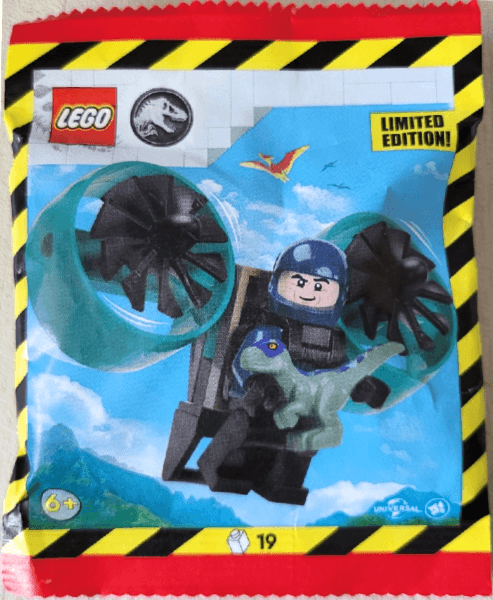 LEGO Ranger with Helipack and Baby Raptor paper bag (122505-1) set, 2025