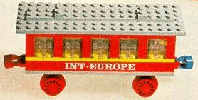 LEGO Passenger Coach (123-1) set, 1969