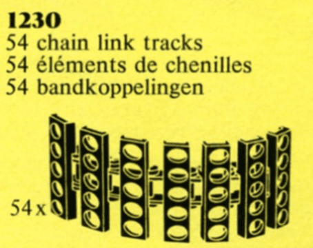 LEGO Bulldozer Chain Links (1230-1) set, 1982