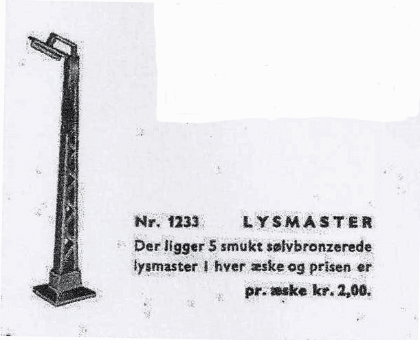 LEGO Light Masts (1233-2) set, 1957