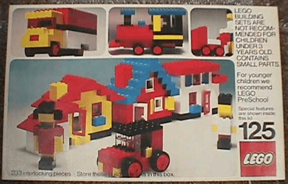 LEGO Building Set (125-2) set, 1974