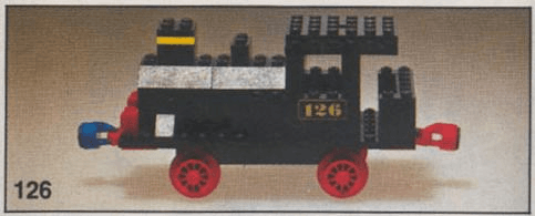 LEGO Steam Locomotive (Push) (126-1) set, 1970