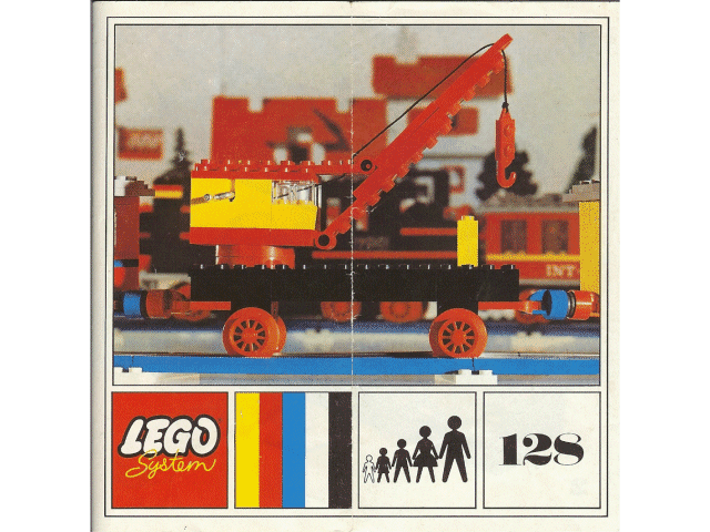 LEGO Mobile Crane (Plate Base) (128-3) set, 1971