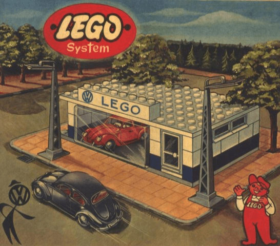 LEGO VW Auto Showroom (1307-1) set, 1957