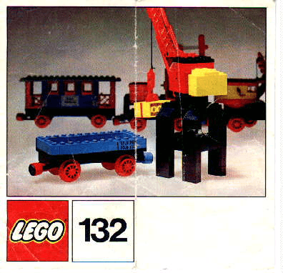 LEGO Port Crane and Flat Waggon (132-2) set, 1972
