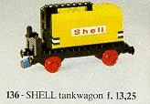 LEGO Tanker Wagon (136-1) set, 1975