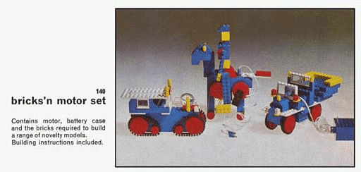 LEGO Bricks'n Motor Set (140-2) set, 1969