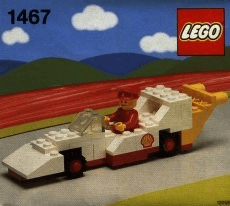 LEGO Shell Race Car polybag (1467-1) set, 1986