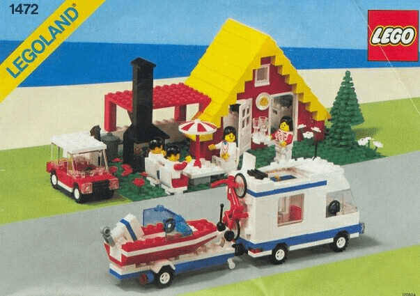 LEGO Holiday Home (1472-1) set, 1987