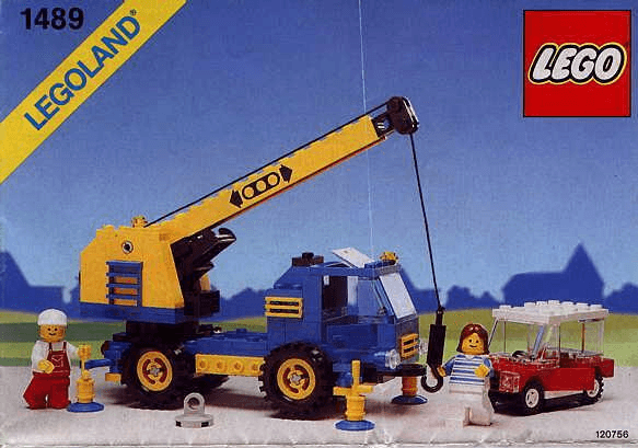 LEGO Mobile Car Crane (1489-1) set, 1989