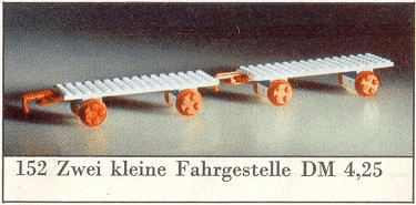 LEGO Two Train Wagons (152-1) set, 1966