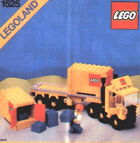 LEGO Container Lorry (1525-1) set, 1986