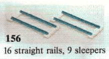 LEGO Straight Track (156-2) set, 1976