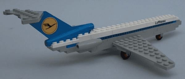 LEGO Lufthansa Boeing 727 (1560-2) set, 1976