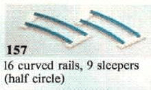 LEGO Curved Track (157-1) set, 1976