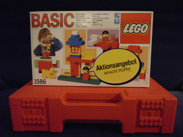 LEGO Basic Set with Storage Case (1586-1) set, 1987