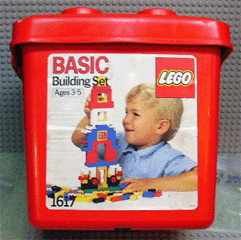 LEGO Small Bucket (1617-1) set, 1988