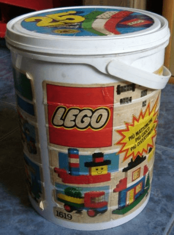 LEGO Storage Bucket (1619-1) set, 1986