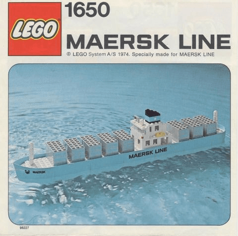 LEGO Maersk Line Container Ship (1650-1) set, 1974