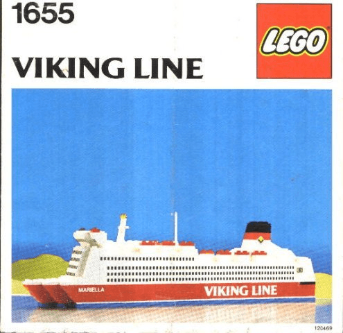 LEGO Viking Line Ferry (1655-1) set, 1985