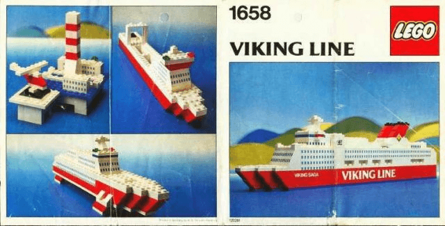 LEGO Viking Line Ferry (1658-1) set, 1982