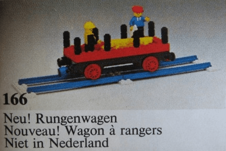 LEGO Flat Wagon (166-1) set, 1978