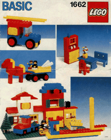 LEGO Basic Building Set in Bucket (1662-1) set, 1989