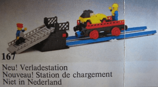 LEGO Loading Ramp and Car Transport Wagon (167-1) set, 1978