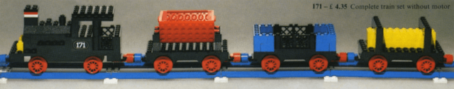 LEGO Complete Train Set Without Motor (171-1) set, 1972