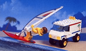LEGO Windsurfer & Van (1791-1) set, 1994