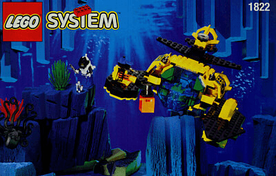 LEGO Sea Claw 7 / Neptune III (1822-1) set, 1995