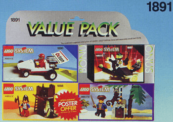 LEGO 4 Set Value Pack (1891-1) set, 1992