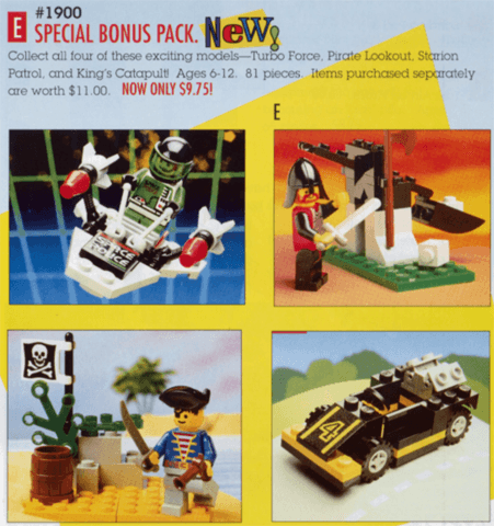LEGO Special Bonus Pack (1900-1) set, 1993
