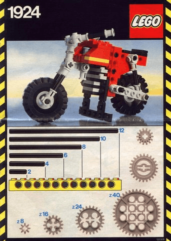 LEGO Motorcycle (1924-1) set, 1983