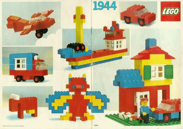 LEGO Basic Set with Storage Case (1944-1) set, 1983