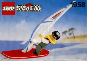 LEGO Windsurfer (1958-1) set, 1993