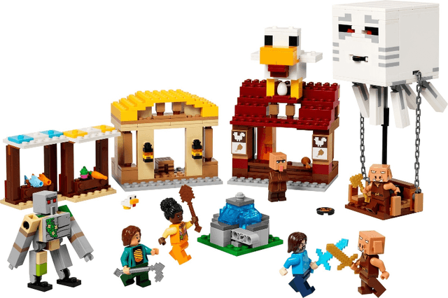 LEGO The Ghast Balloon Village Attack (21273-1) set, 2025