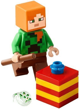 LEGO Advent Calendar 2025, Minecraft (Day  1) - Alex with Present (21280-2) set, 2025